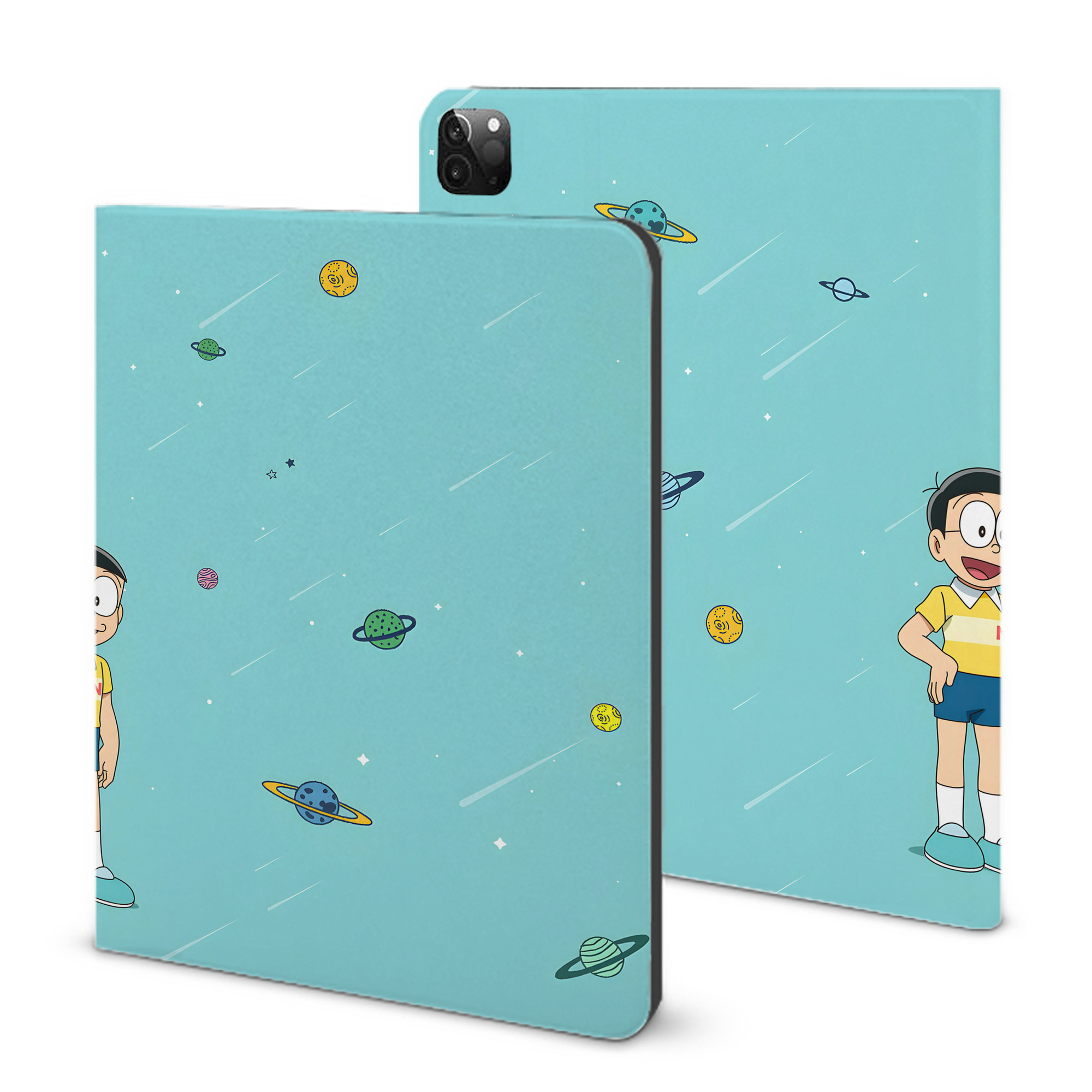 （画像用） ドラえもん Doraemon IPadケース ペンホルダー付き ブックスタイルデザイン